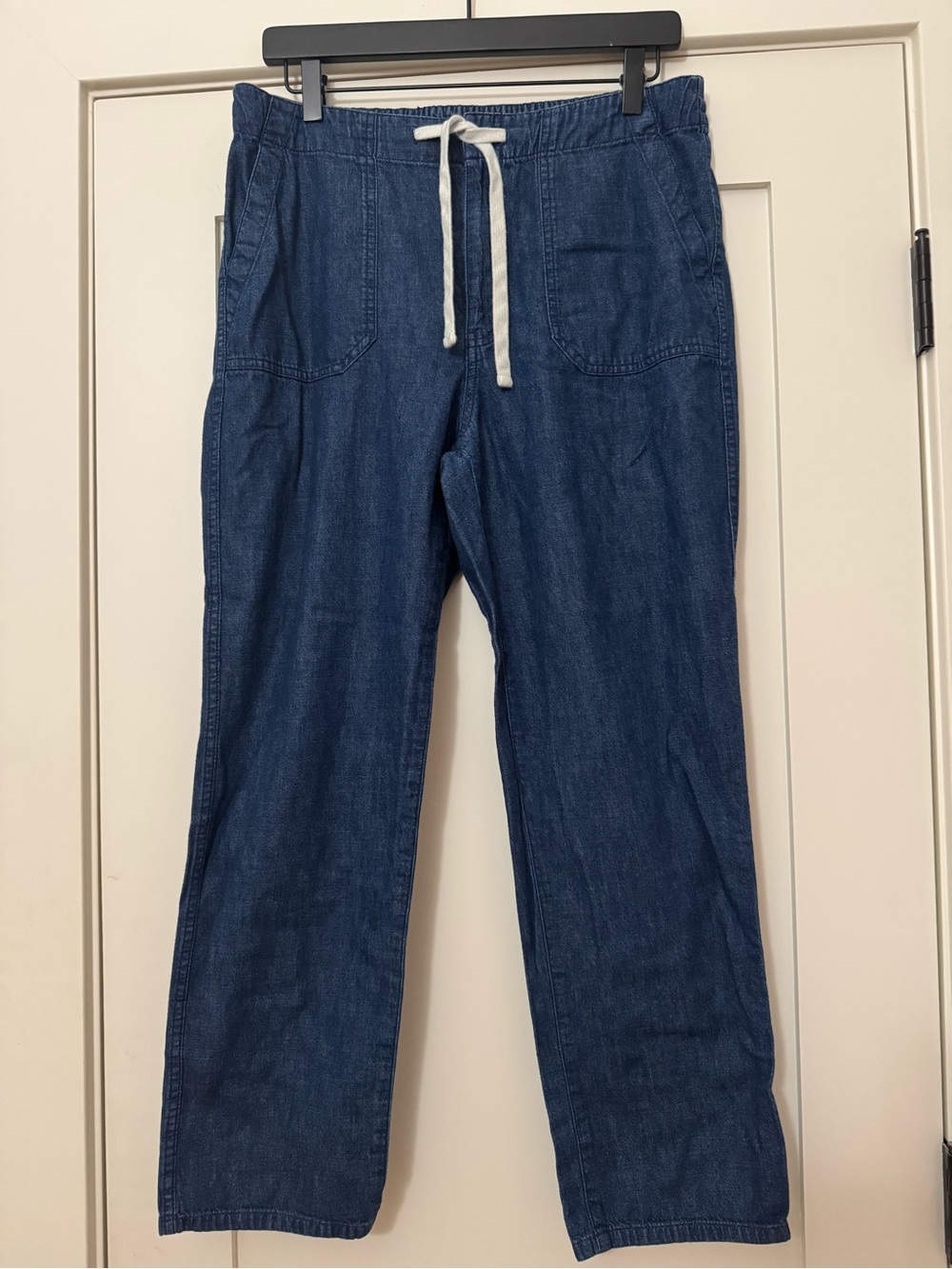 J. Crew Relaxed Drawstring Denim Jeans - Dark Blue